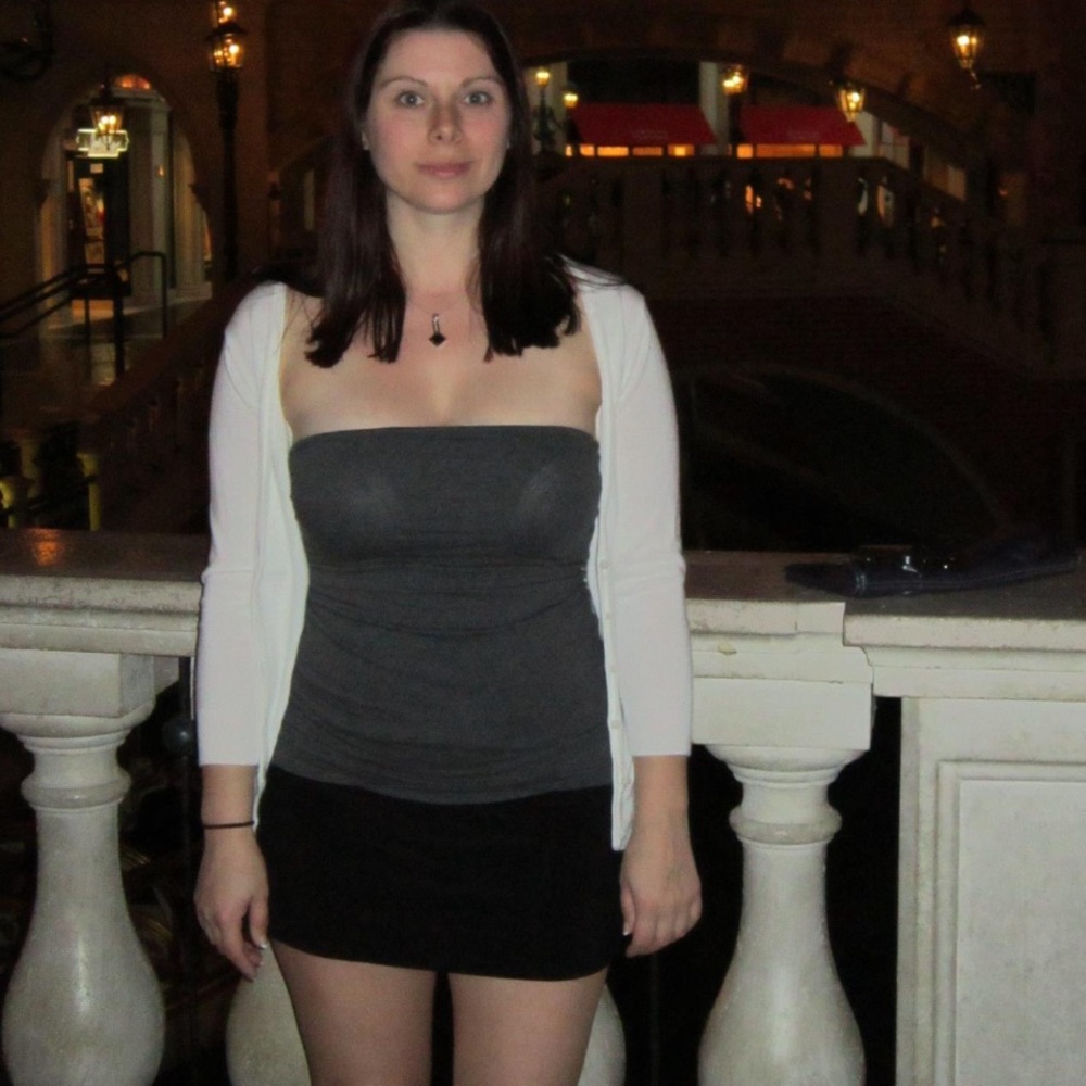 Dark Grey Strapless Top / Tube Top